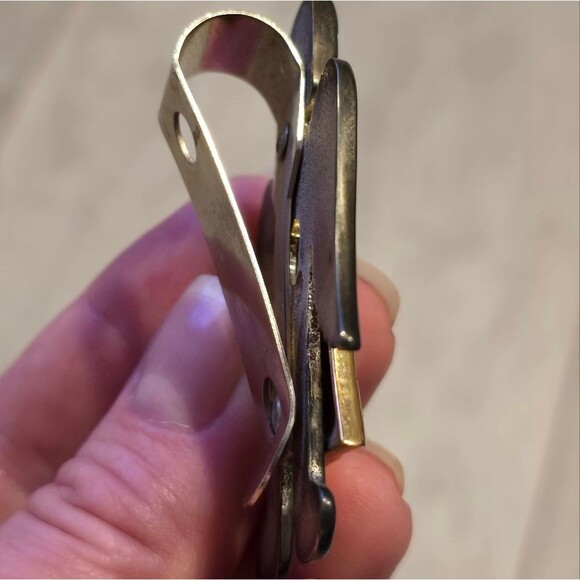 Vintage Metal Angel Money Clip Holder Angels Shall Guard Tree - Picture 9 of 9